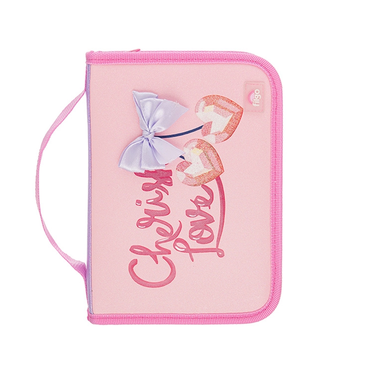 Cartuchera Escolar Filgo 2026 Starpack Rigid Chery Heart 2 Art.CA26-RTS-308